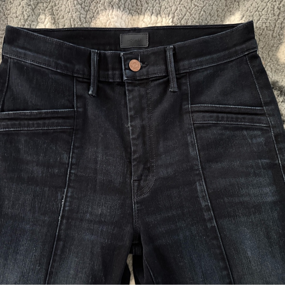 NWOT MOTHER The Slant Drama Jeans Size 29 - Picture 5 of 9